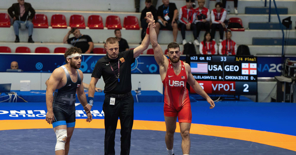 USA Wrestling Melelashvili advances to GrecoRoman semifinals at U23